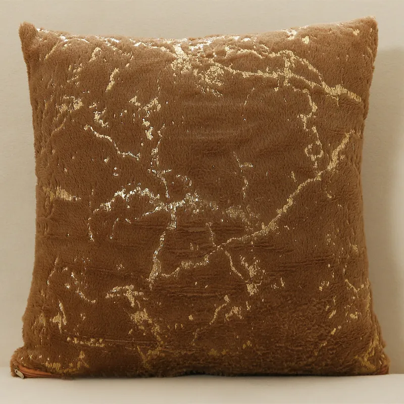 Throw Pillow Plush Throw Pillowcase Sofa Living Room Head Cushion Waist - Khaki
