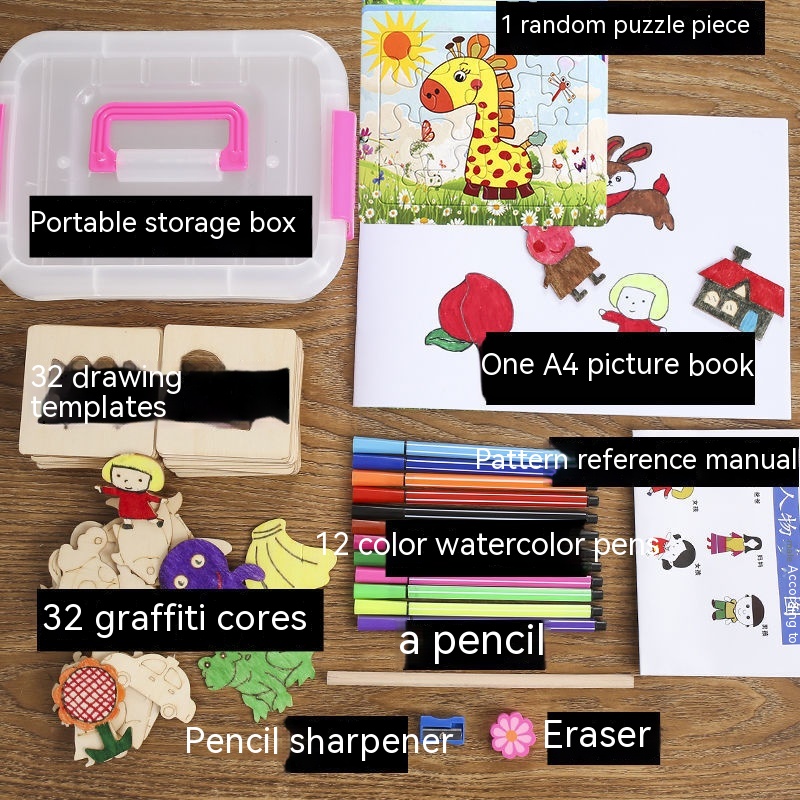 32 Pieces Wooden Drawing Board