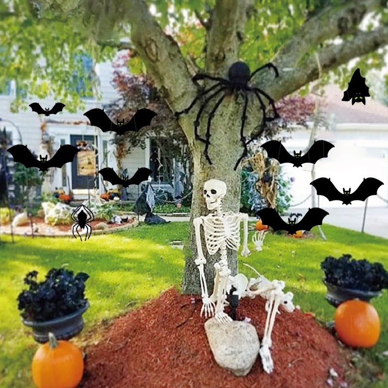 Outdoor halloween bat wall decoration (fishing line 48 m