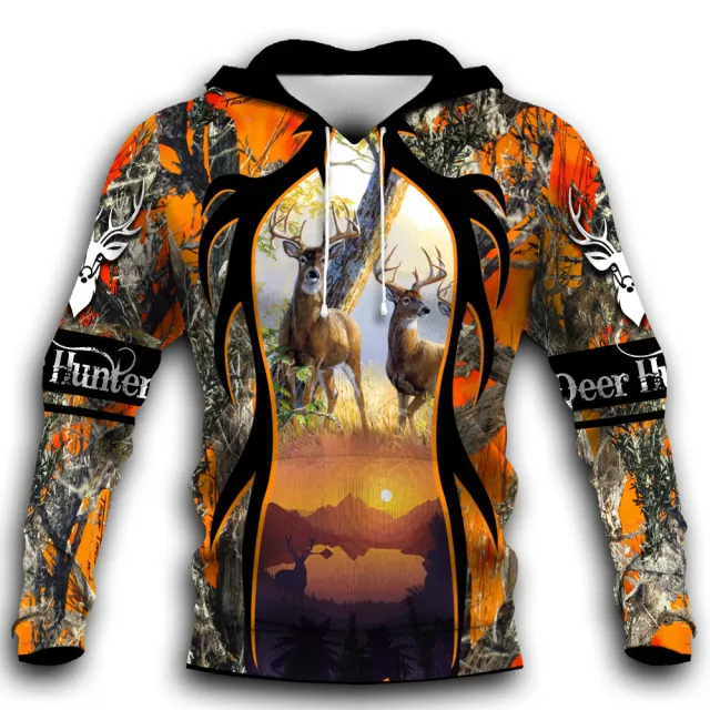 3D Digital Print Hooded Zipper Sweatshirt - Shop at LoveMi