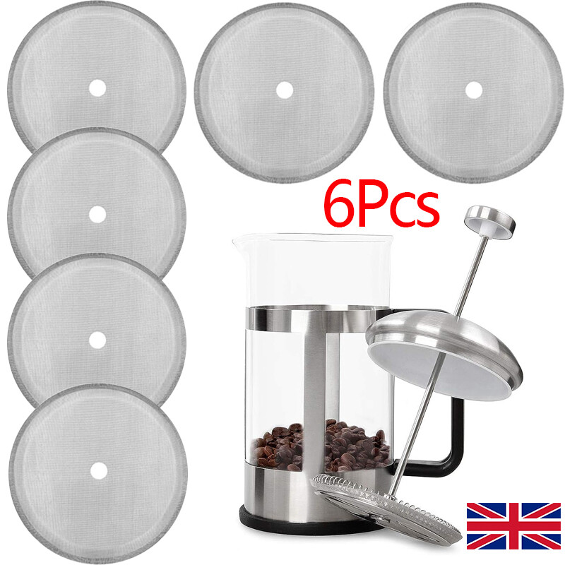 6X4 Replacement Steel Filter Mesh For French Press Cafetiere Coffee Tea Maker — image 7