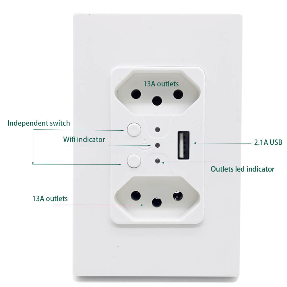 Title 1, Enchufe inteligente de pared WiFi USB Graffiti ...