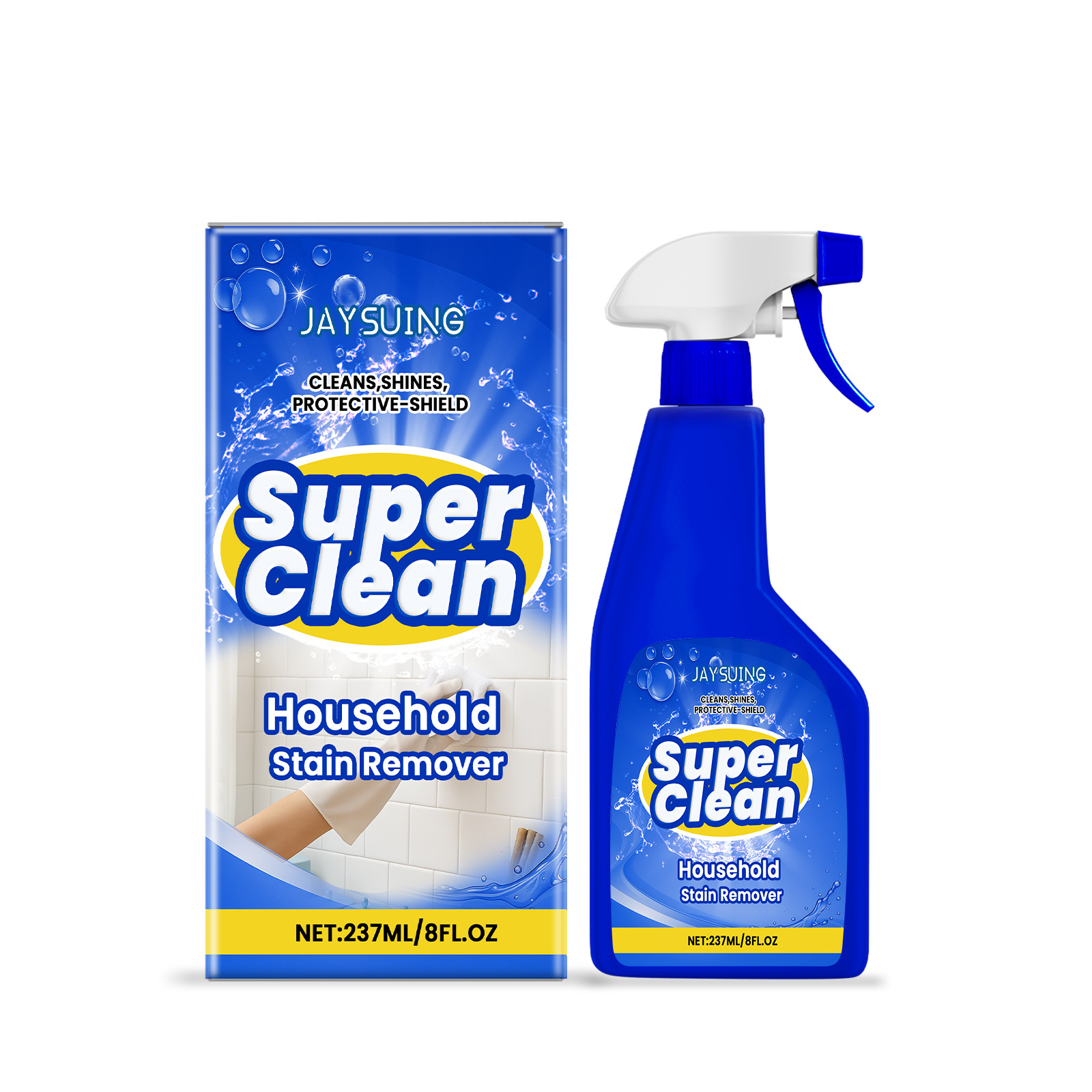 JAYSUING Household Stain Remover And Cleaner For Tiles, Floors, Kitchens - Multi-purpose Household Cleaner For Removing Stains And Limescale