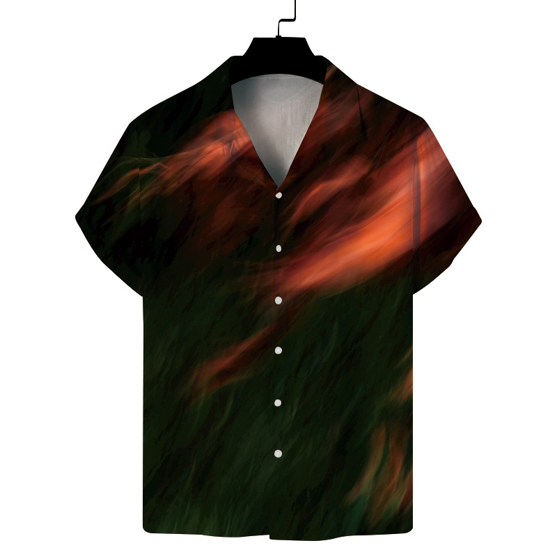 Fashion Casual Printed Short Sleeved Cardigan