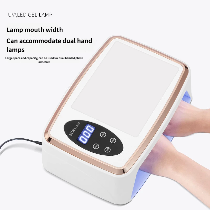 White UV LED Nail Dryer Professional Gel Nail Curing Lamp For Home & Salon Use