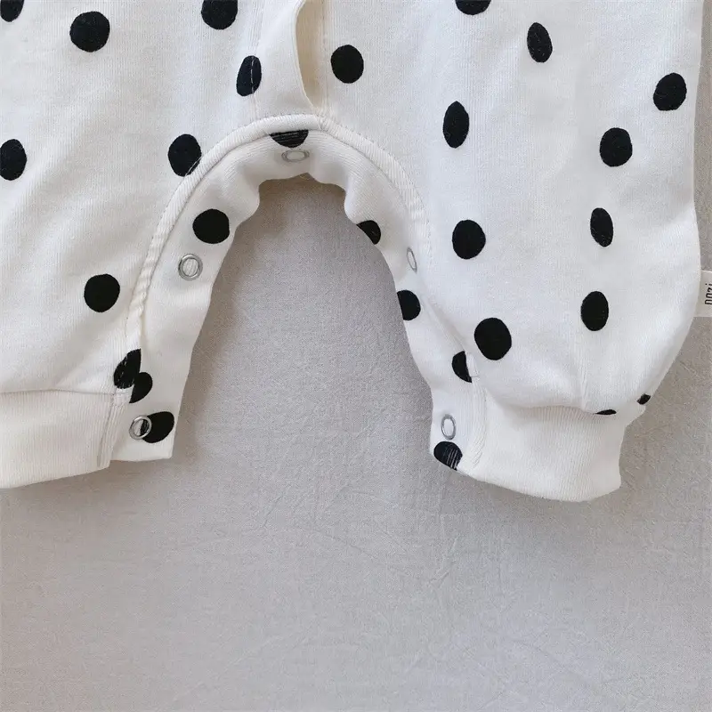 Polka Dot Climbing Suit Baby One-piece Long Sleeve