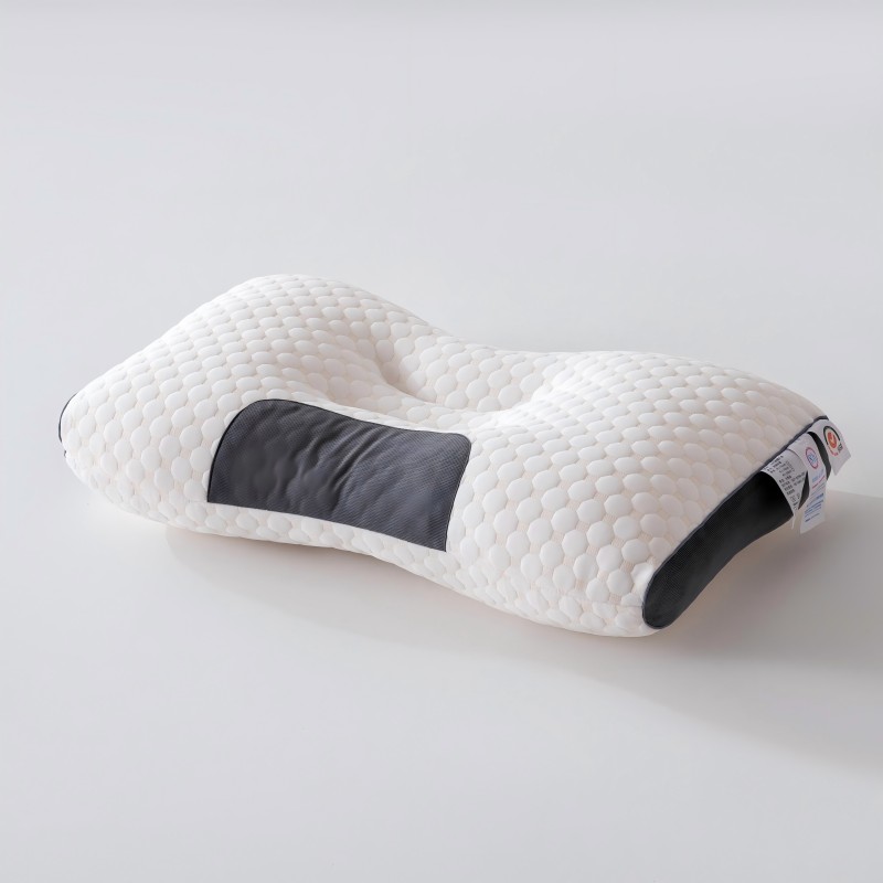 Soft Knitted Neck Pillow - Adjustable Ergonomic Orthopedic Contour Support, High Quality Pillow Core, For Sleeping Comfort