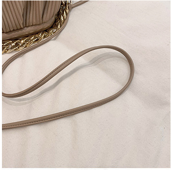 Solid Color Pleated Texture Bag Shoulder Bag Messenger Bag