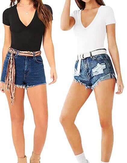 Casual Women's Short-sleeved Jumpsuit Bodysuit - Image 6