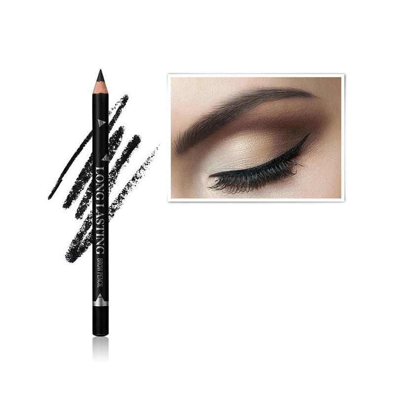 Non fading And Non smudge Makeup Tool Eyebrow Pencil Black - Shop at LoveMi