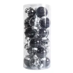 Christmas Day Wedding Party Decorative Pendant Ball - Black - View 1