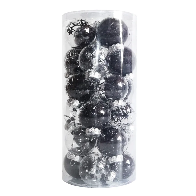 Christmas Day Wedding Party Decorative Pendant Ball - Black