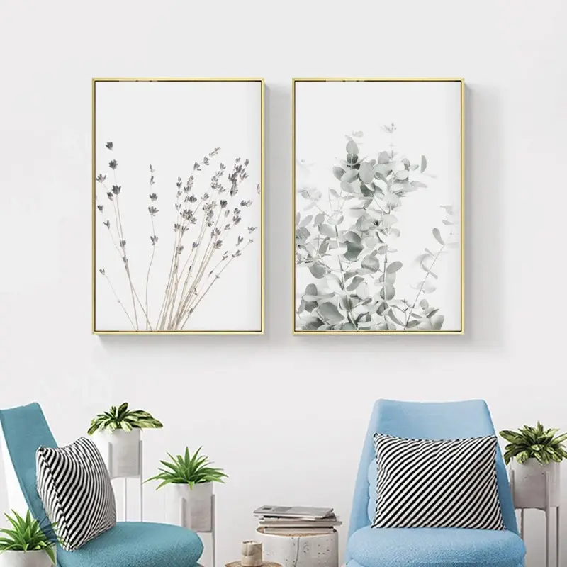 Nordic Small Plant Decoration Painting Canvas