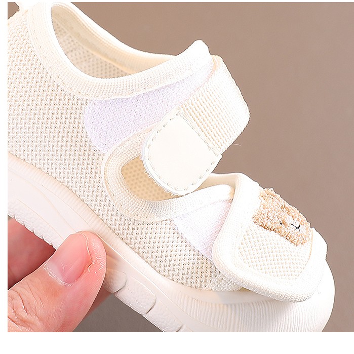 Baby Sandals Embroidered Bear Soft Sole Anti Slip Casual