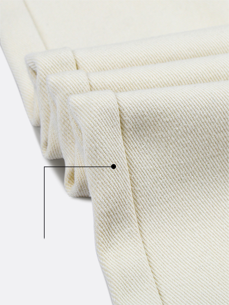 Women's Off-white Jeans Straight Loose