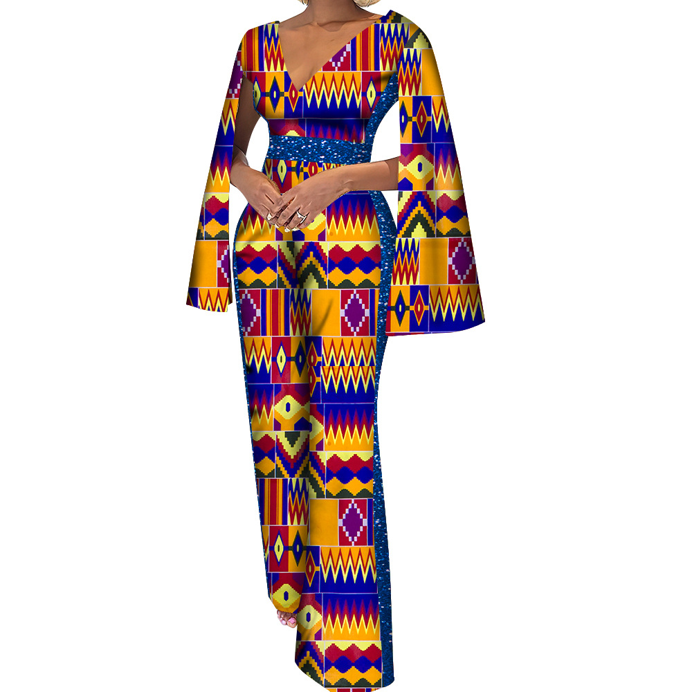 Women's Cotton Ethnic Batik Print Jumpsuit - Image 9