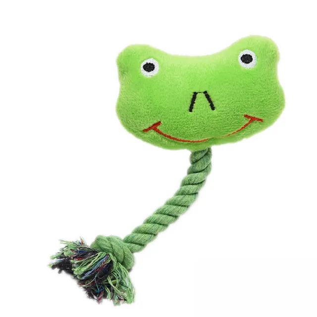 Pet Dog Toy Bite resistant Vocalization Plush Toy Green Frog - Shop at LoveMi
