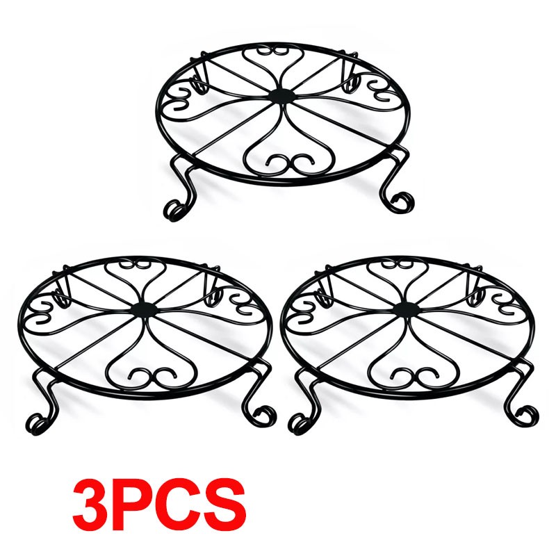 3pcs Indoor Metal Plant Stand Decorative Iron Flower Pot Holders Steel — image 7