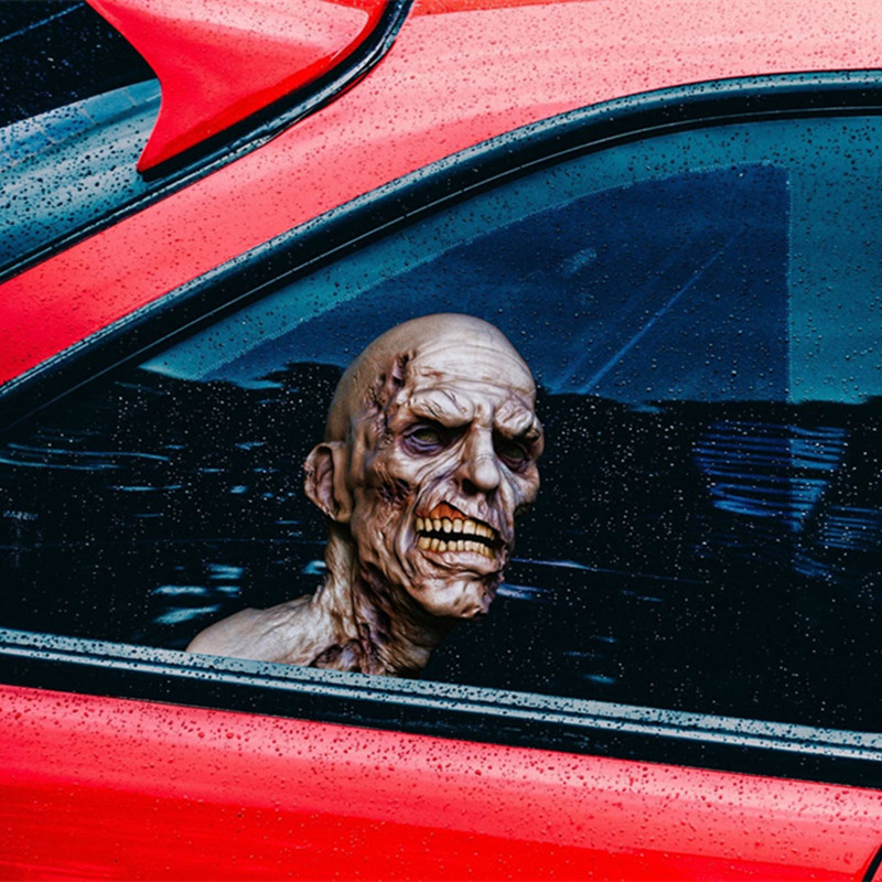 Scary Halloween Zombie Car Window 3D Sticker (Horror avatar)