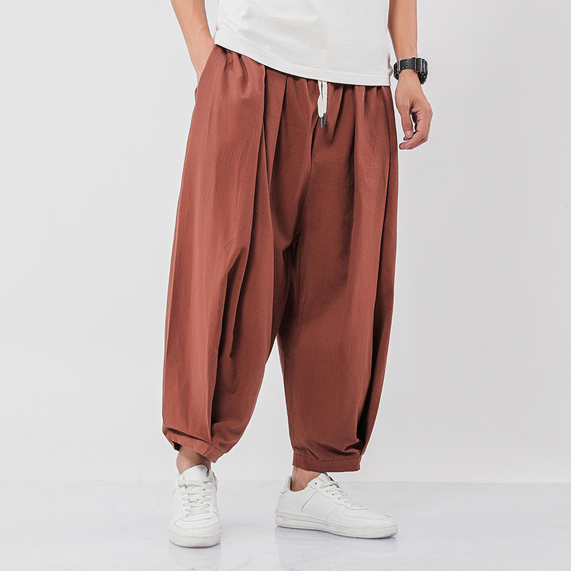 Title 4, Pantalon large Harun ethnique chinois grande ta...