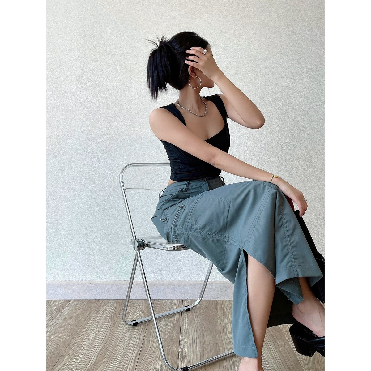 Ladies Summer Casual Fashion Personalized Skirt