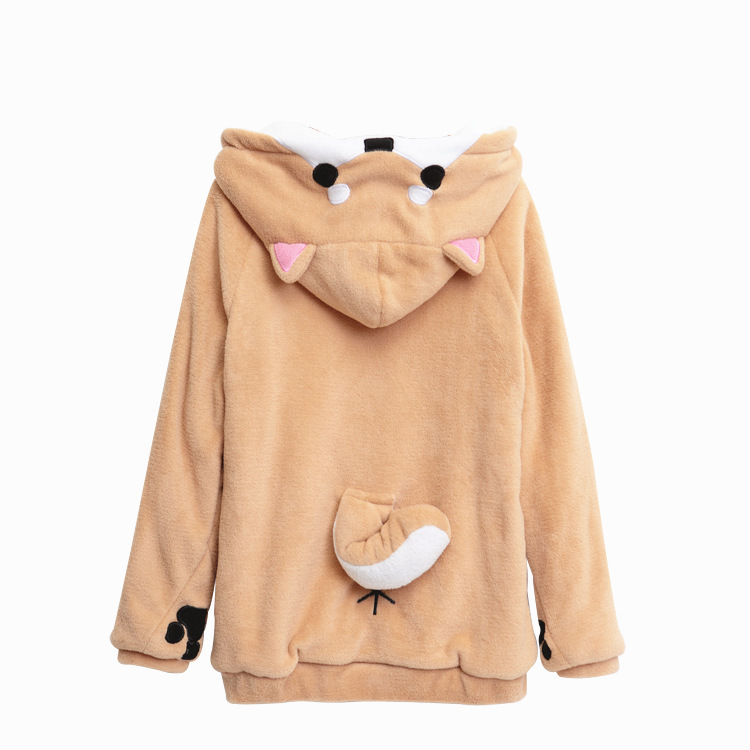 Title 6, Shiba Inu theme hooded jacket anime sweater