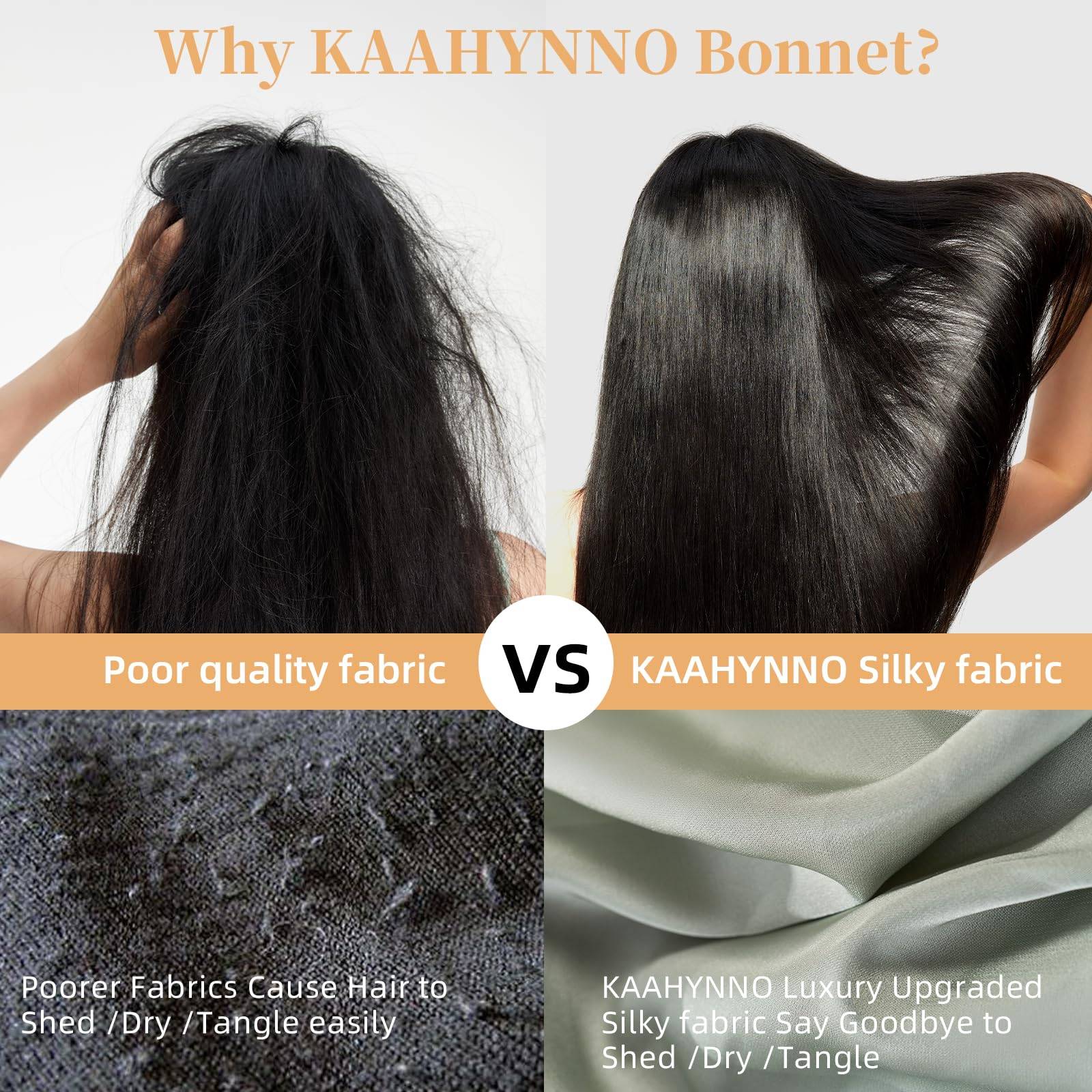 Silk Bonnet, Satin Hair Bonnet For Sleeping For Wavy Curly Natural Hair - Image 20