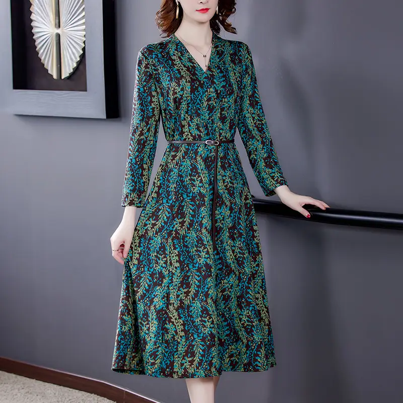 High-end Western-style Skirt With Waist And Belly