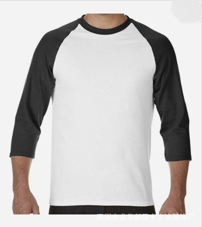 Men's Short-sleeved T-shirt Summer Split-sleeve Raglan T-shirt