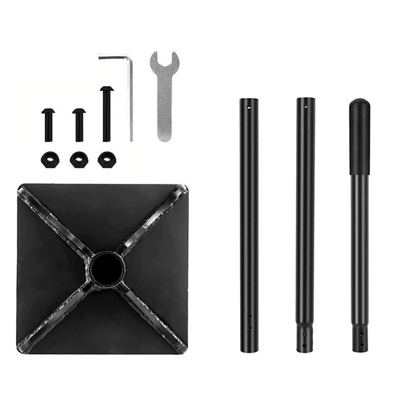 Steel Tamper With 122 Cm Handle 20x20cm Garden Rubber Grip For Laborsaving Uk — image 7
