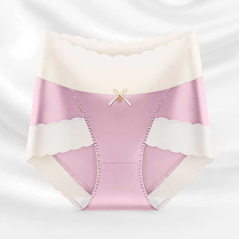Fashion Light Luxury Satin Bow Briefs Bean Paste M - Shop at LoveMi