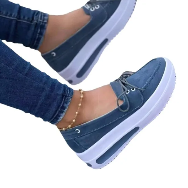Plus Size Beanie Shoes Casual Loafers Slip on Blue - Shop at LoveMi