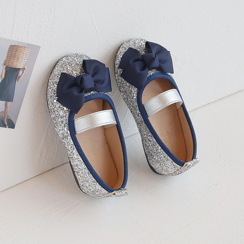 Bow Girls' Soft Sole Leather Shoes - Image 9