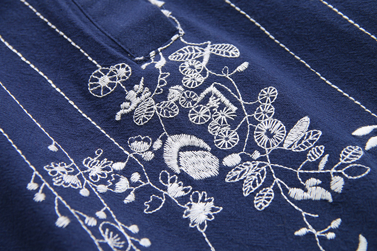 Women's Spring And Autumn Large Size Cotton And Linen Shirt