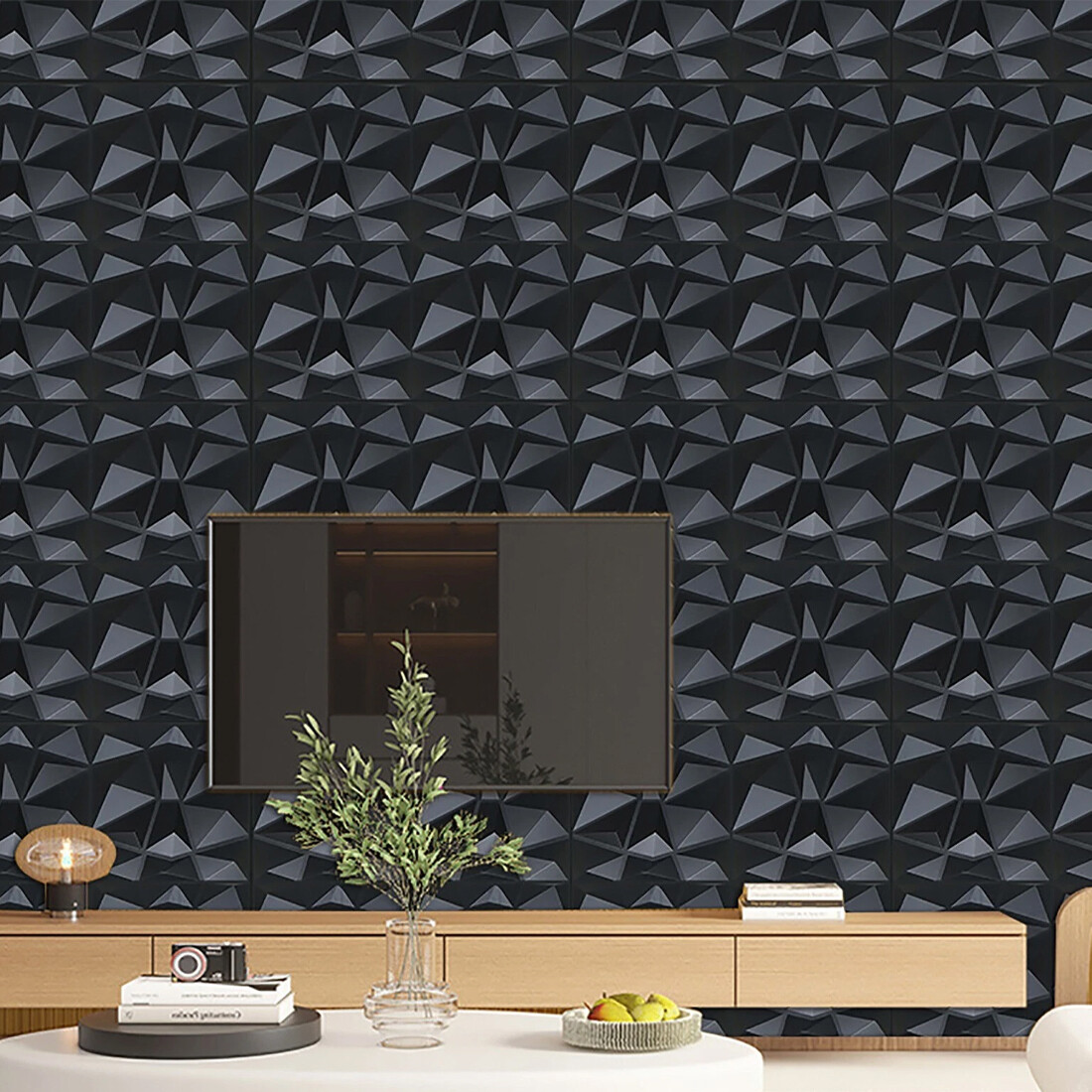 12Pcs Modern Decorative Wall Panel 3D Effect Decor PVC Panels Cladding UK — image 7