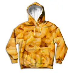 Hooded Solid Colour Versatile Loose Student Hoodie Youth Casual - Yellow - View 1