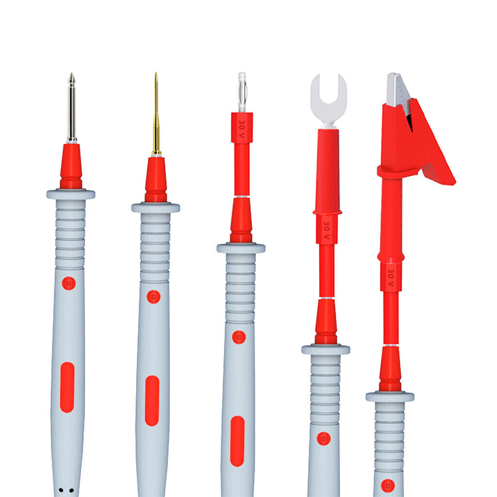 23Pcs Multimeter Test Leads Kit Silicone Probe Alligator Clips Banana Plug Tool — image 9