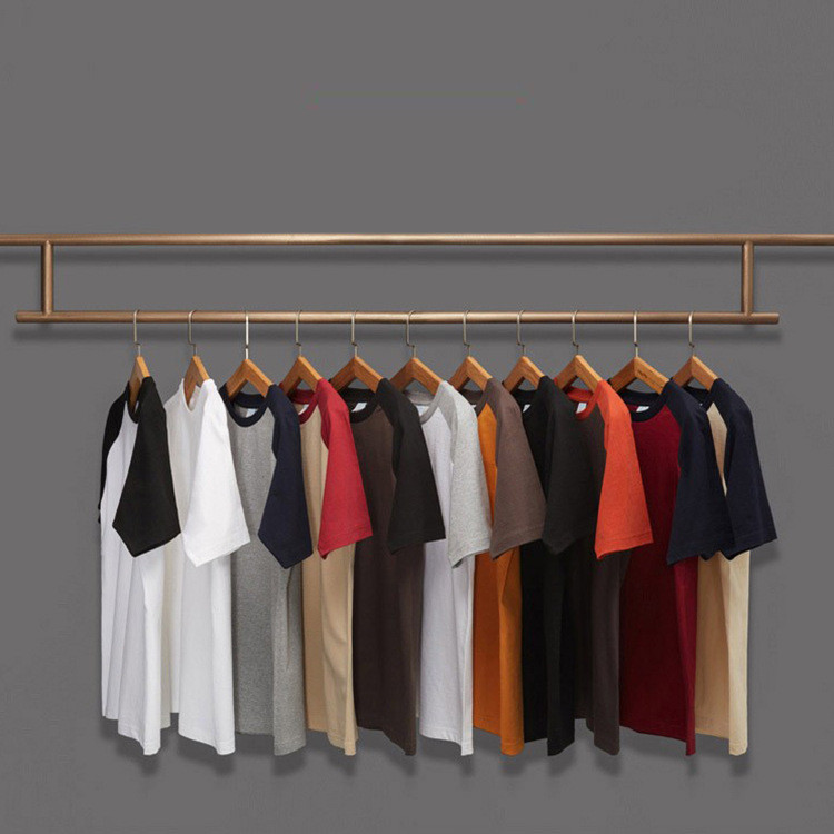 Japanese Heavy Cotton Contrast Color Men's Short Sleeved T Shirt