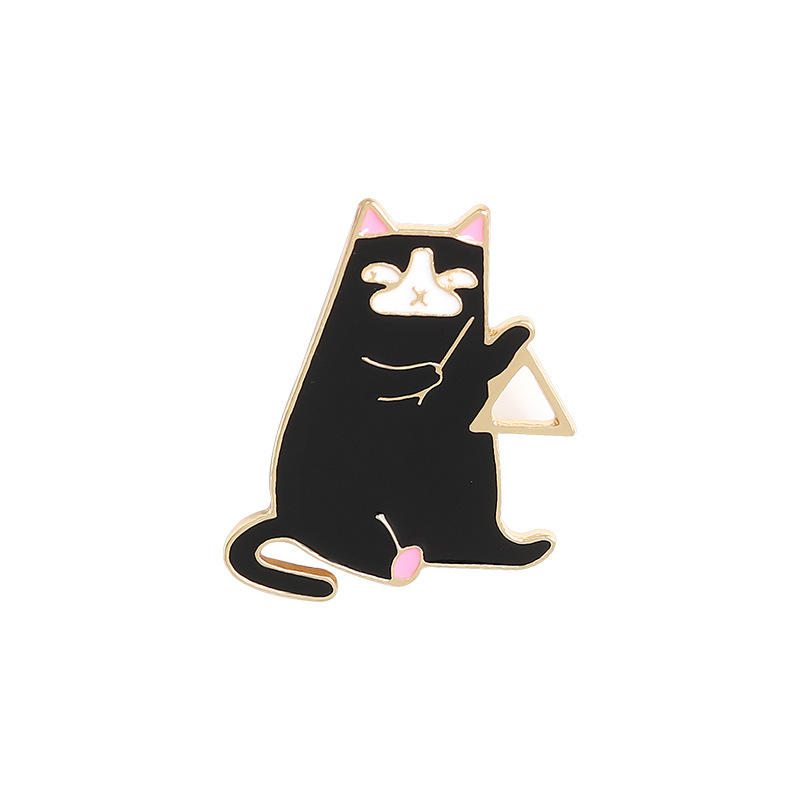 Creative Funny Playing Guitar Cat Brooch - Shop at LoveMi
