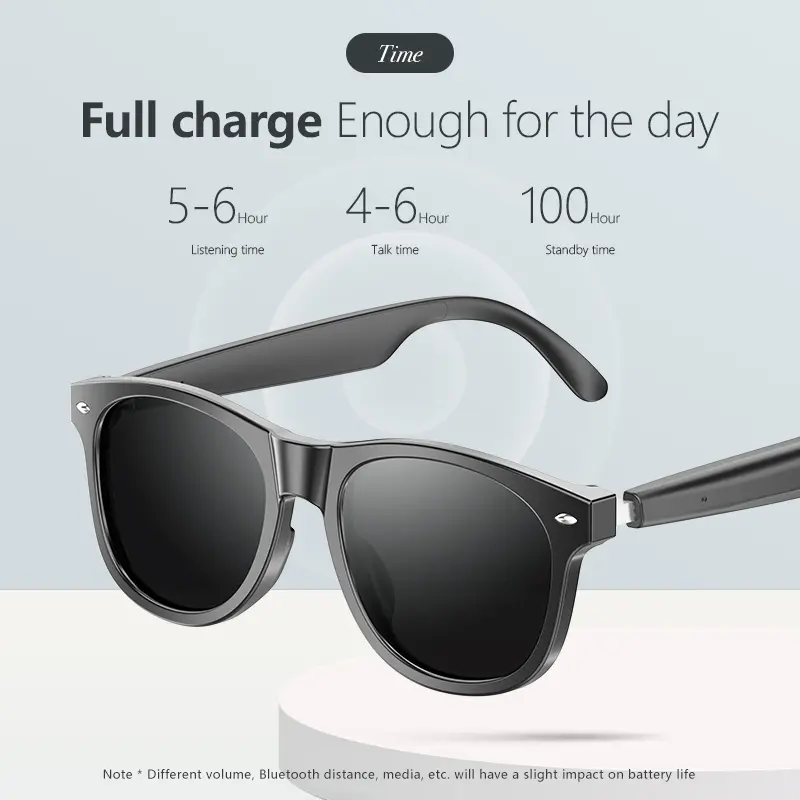 Smart Sunglasses Smart Bluetooth Glasses AI Smart Wearable  Lower Price Step Into The World High Definition UV Resistant Lenses HIFI Sound