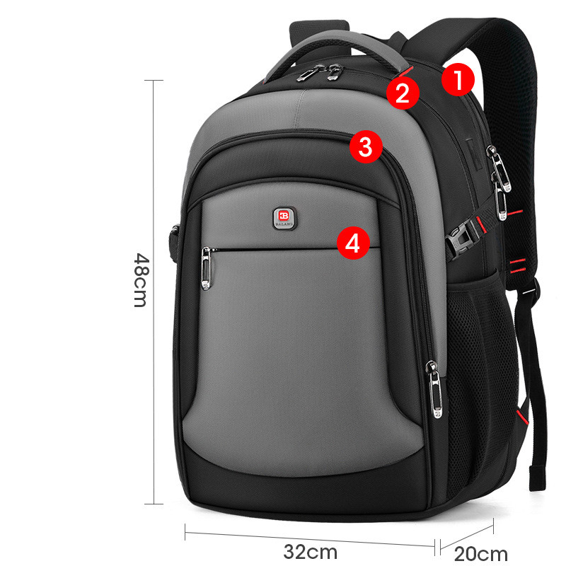 Casual Men's Laptop Bag Fashion Student School Bag - Image 2