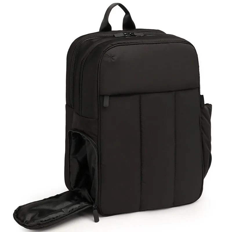 Lightweight Fashion Down Jacket Travel Backpack - Black