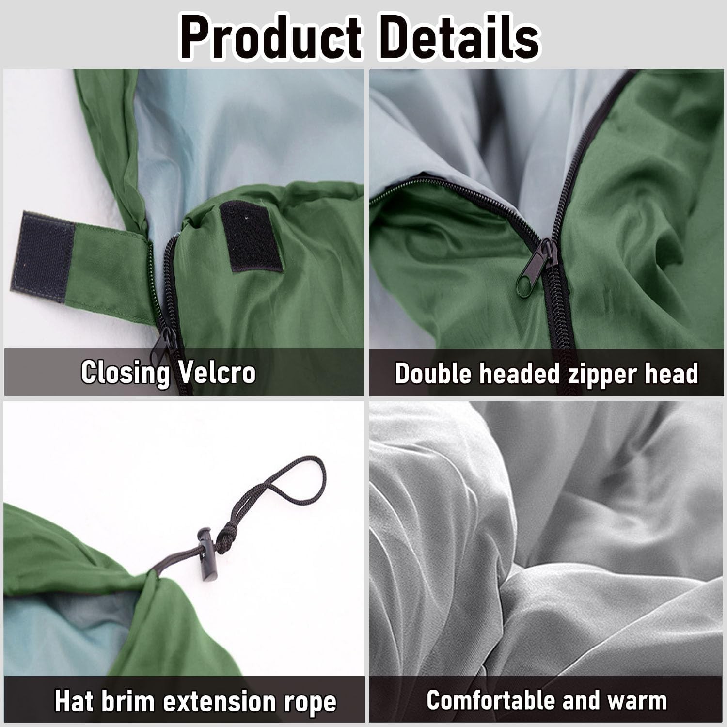 Single Sleeping Bag 0.95KG Military Green