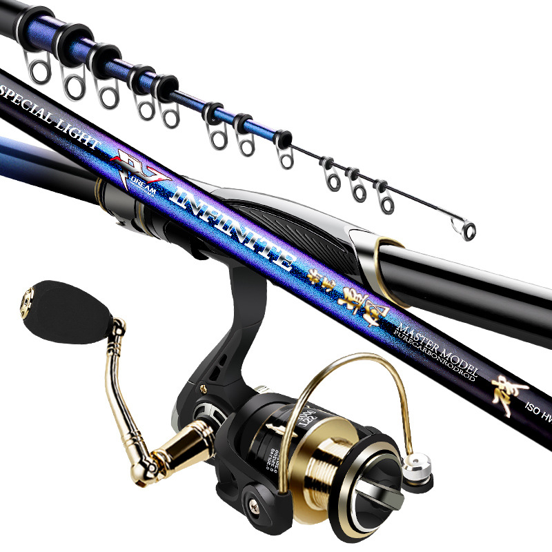 Title 4, Canna da pesca Rock Pole Sea Carbon Super Legge...