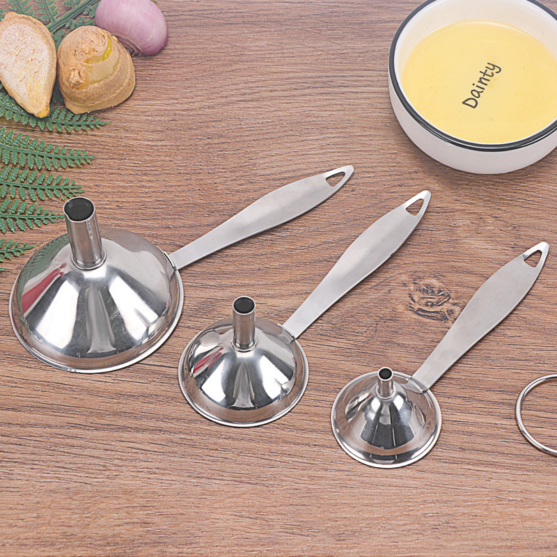 Title 2, Stainless Steel Funnel Three Piece Mini Funnel