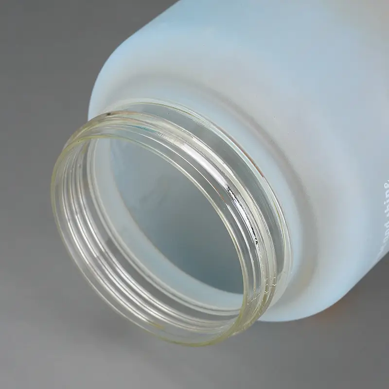 Gradient Frosted Plastic Cup Large Capacity