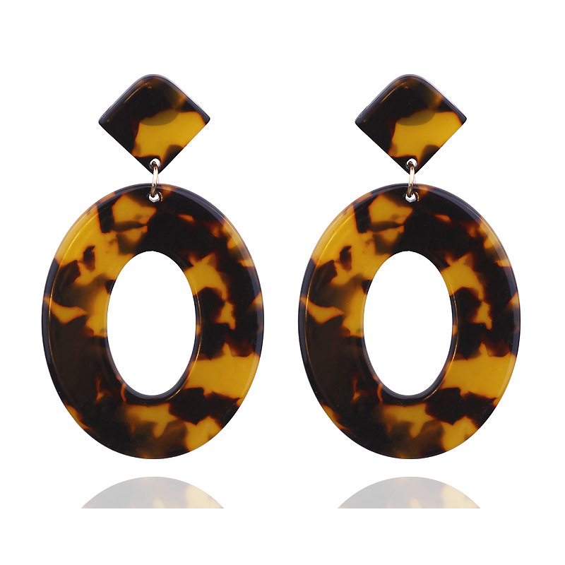 European And American Romantic Multicolor Flower Earrings