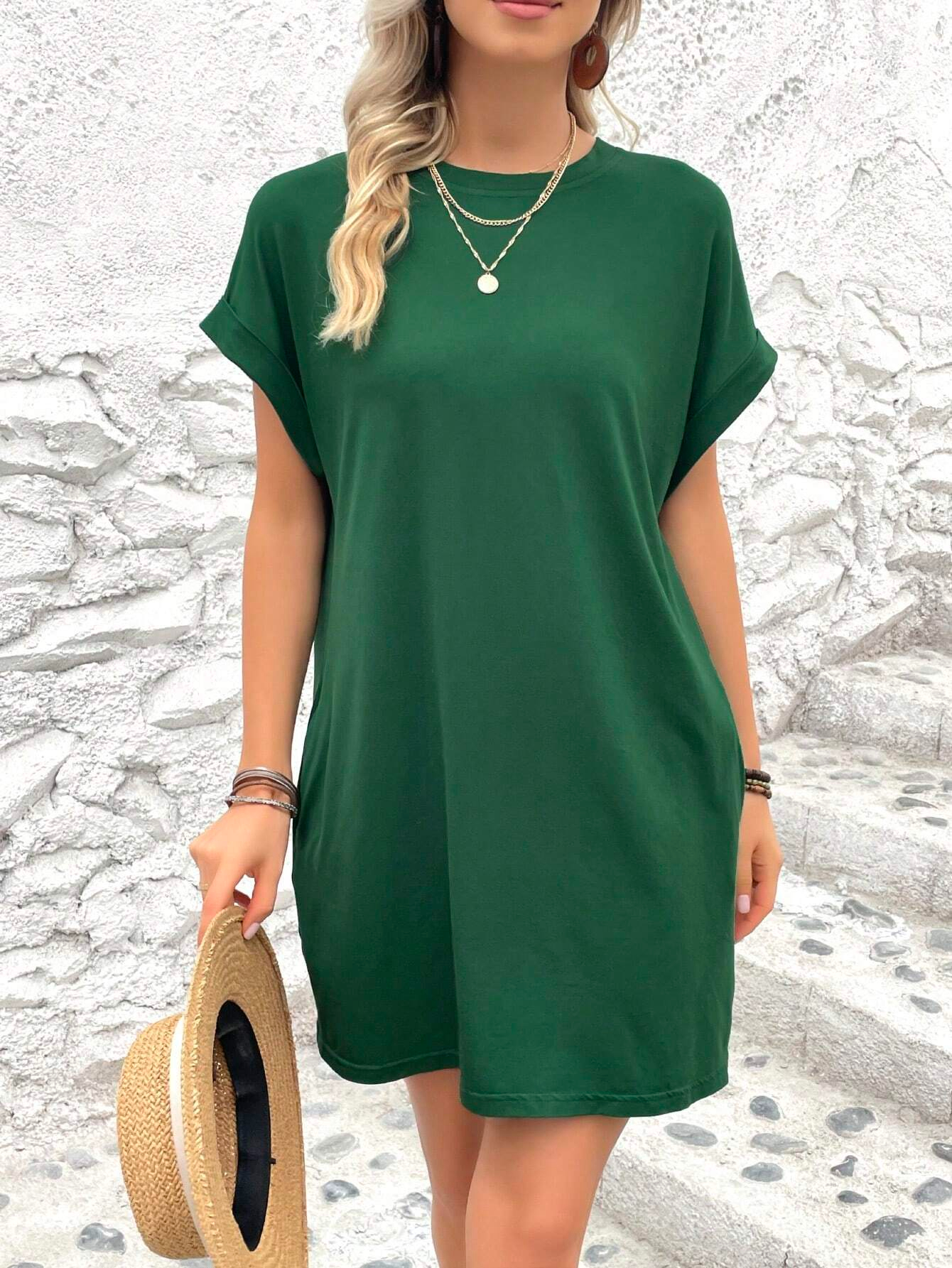 Solid Color Dress For Women