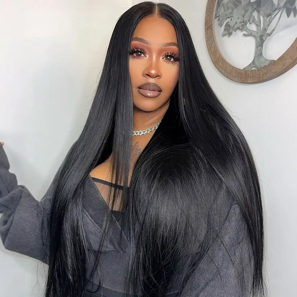 4x4 Lace Human Hair Wig Natural Color