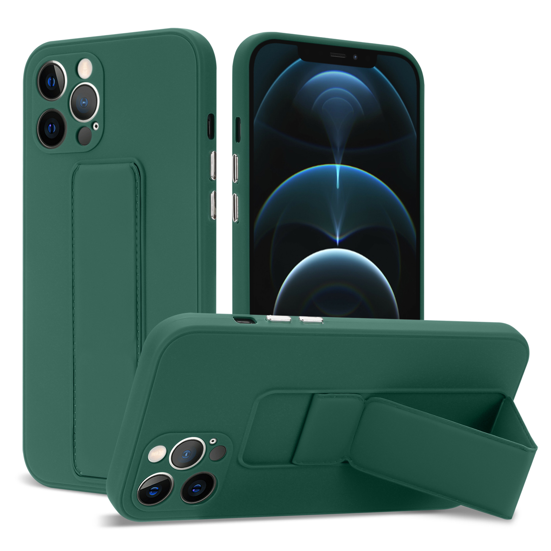 Silicone Multifunctional Folding Magnetic Bracket Phone Case - Image 7